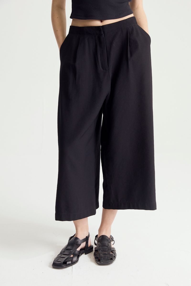 PANTALON CROP WIDE