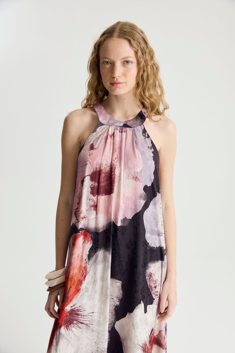 VESTIDO JACQUARD FLOWERS