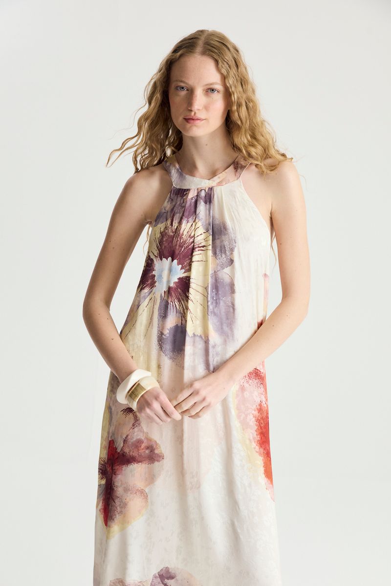 VESTIDO JACQUARD FLOWERS