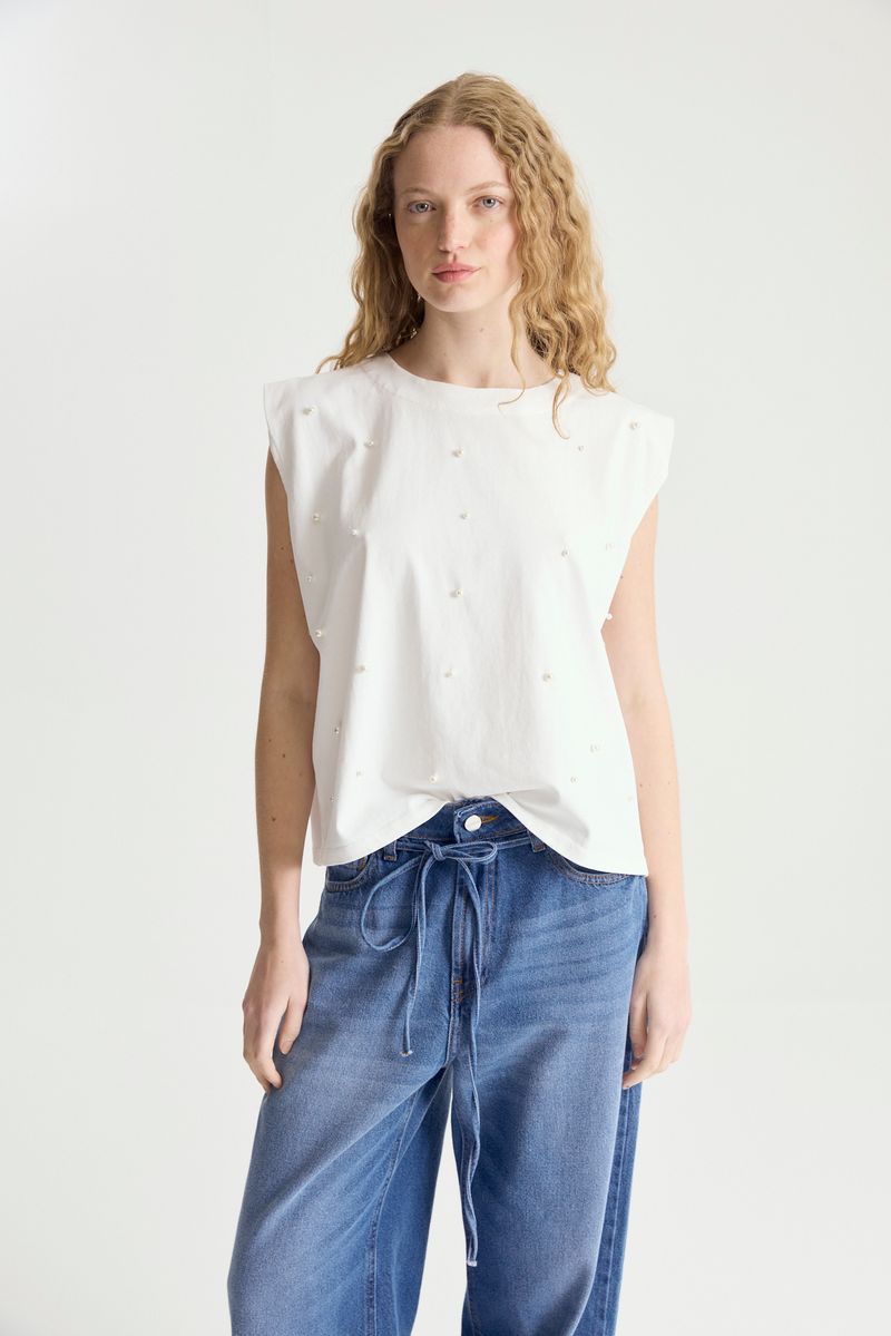 REMERA EMBELLISH NOIR