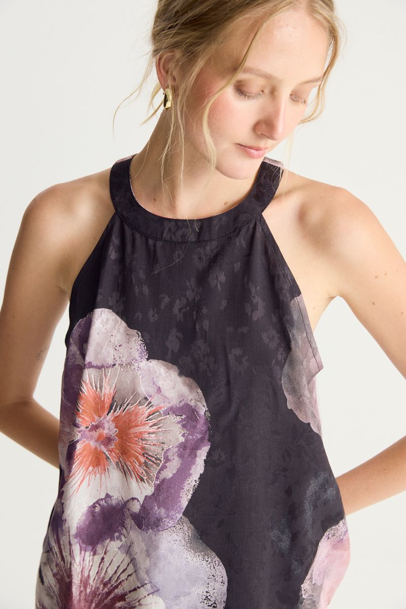 TOP JACQUARD FLOWERS