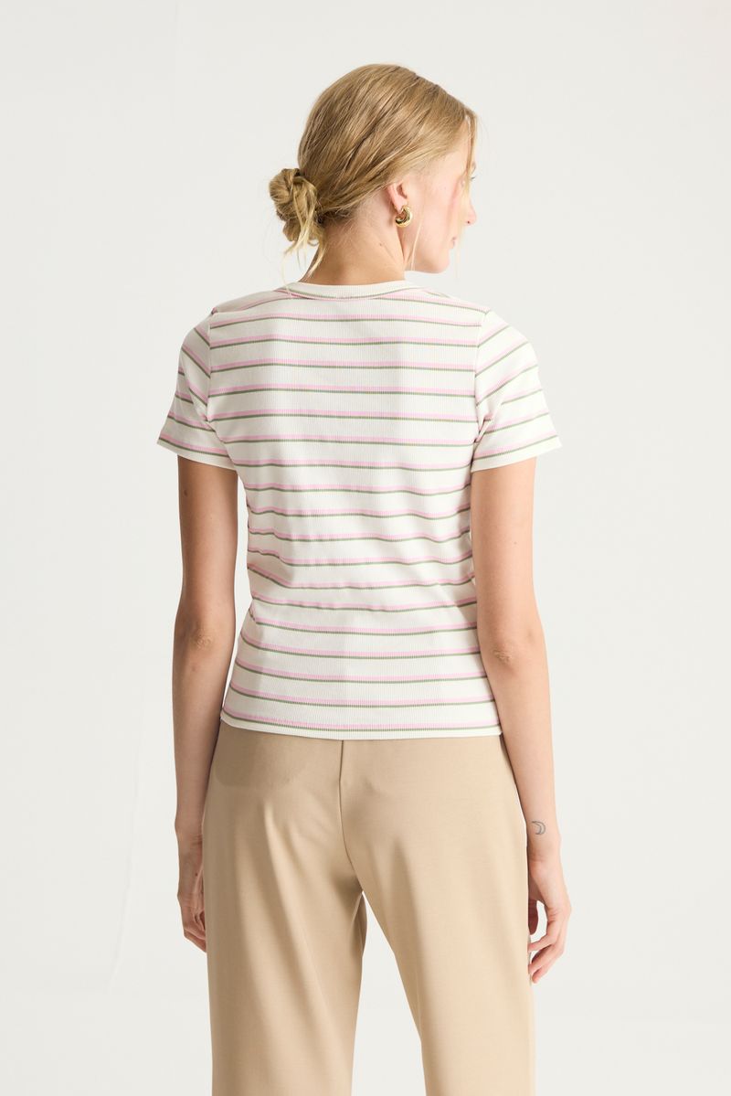 REMERA RIBBED STRIPES RAINBOW