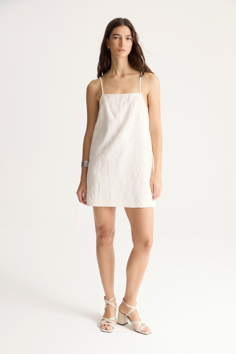 VESTIDO JACQUARD LEAFS