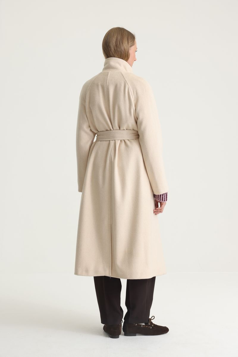 ABRIGO LONG SPIGA CRUDO