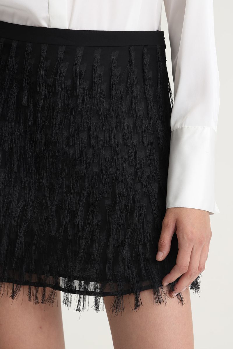 POLLERA SHINNY FRINGES