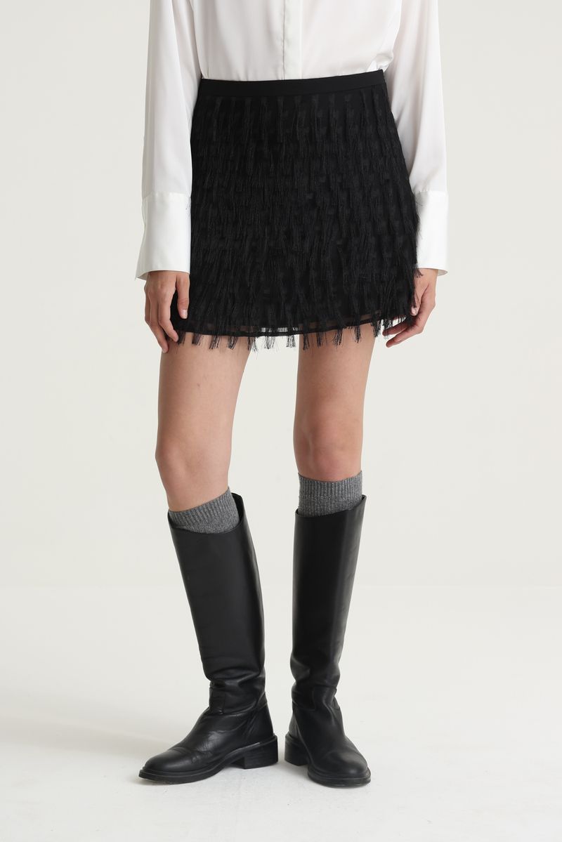 POLLERA SHINNY FRINGES