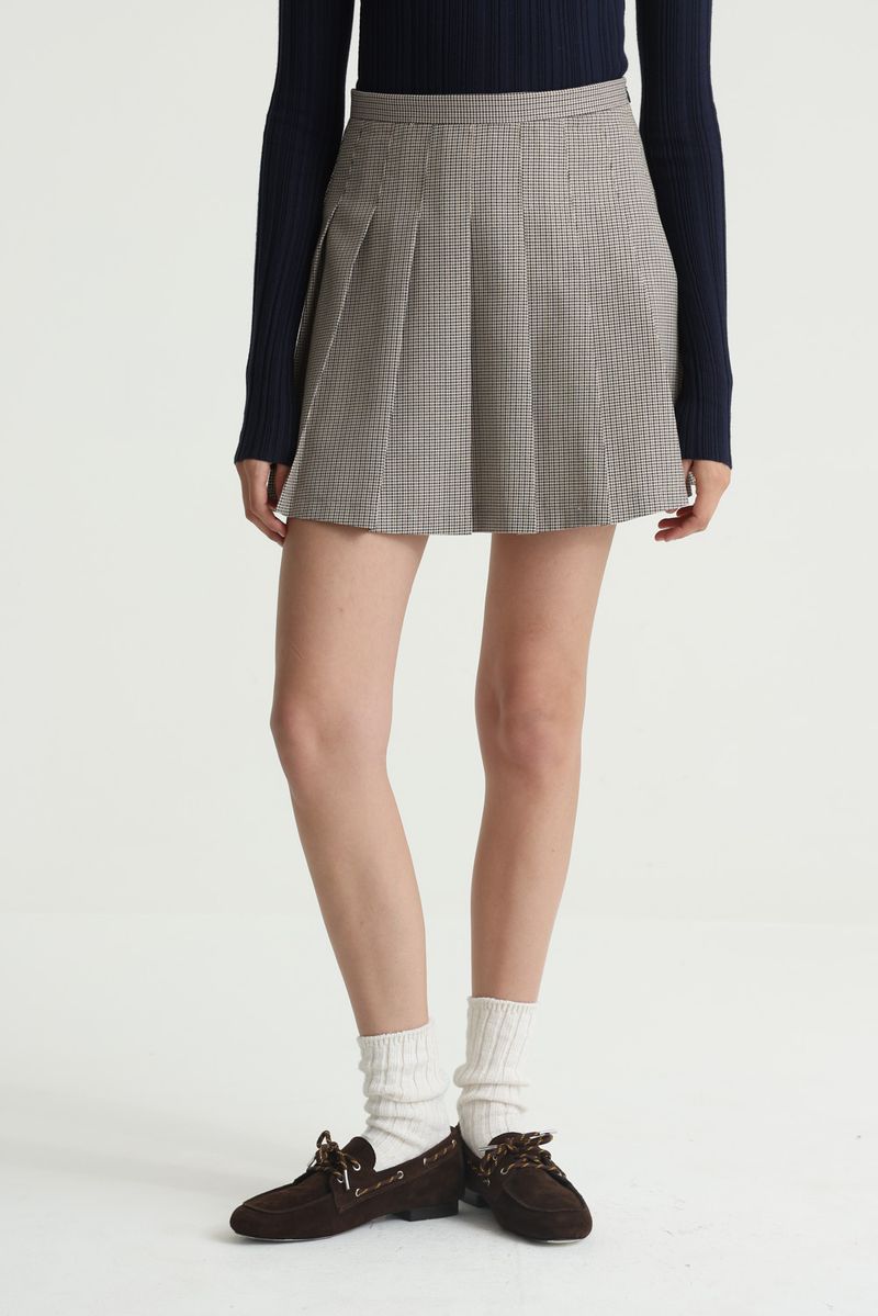 POLLERA PIED DE POULE PREPPY