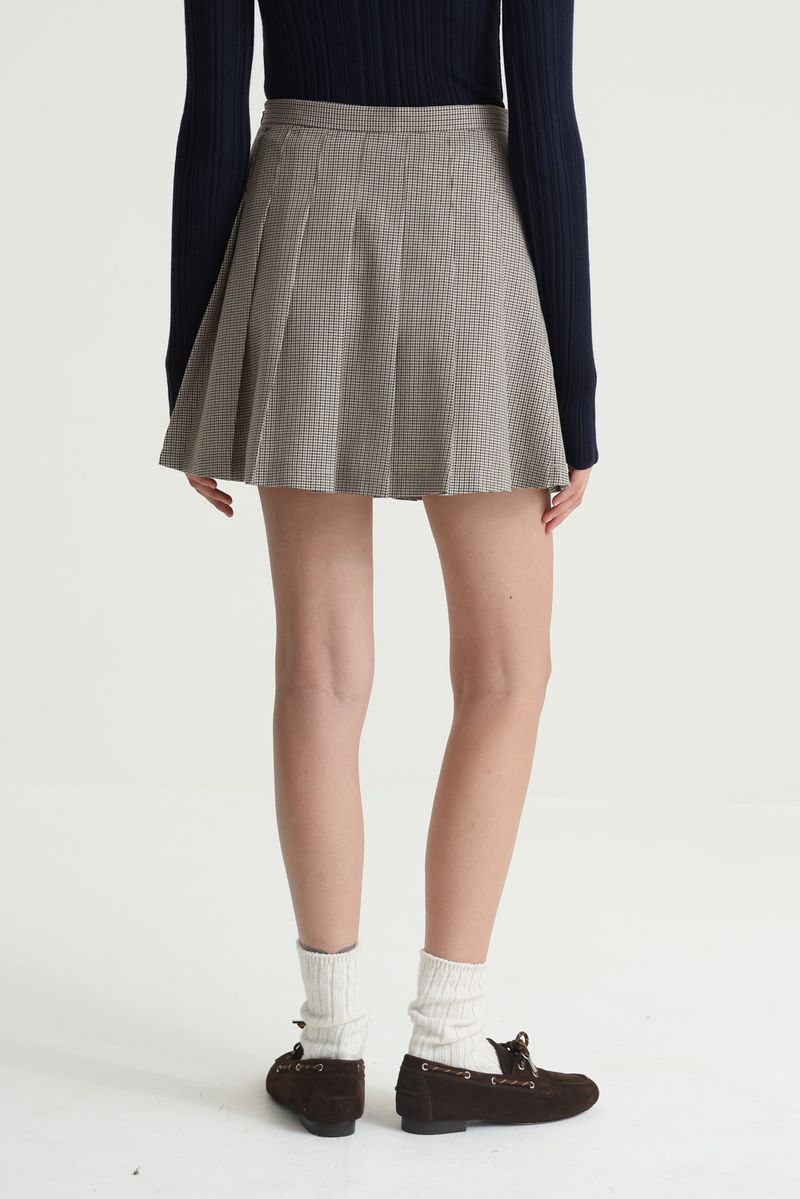 POLLERA PIED DE POULE PREPPY