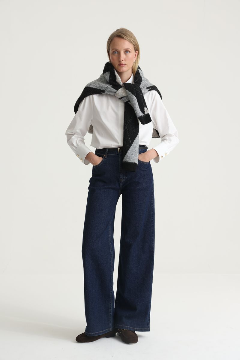 JEAN GLITTER WIDE LEG