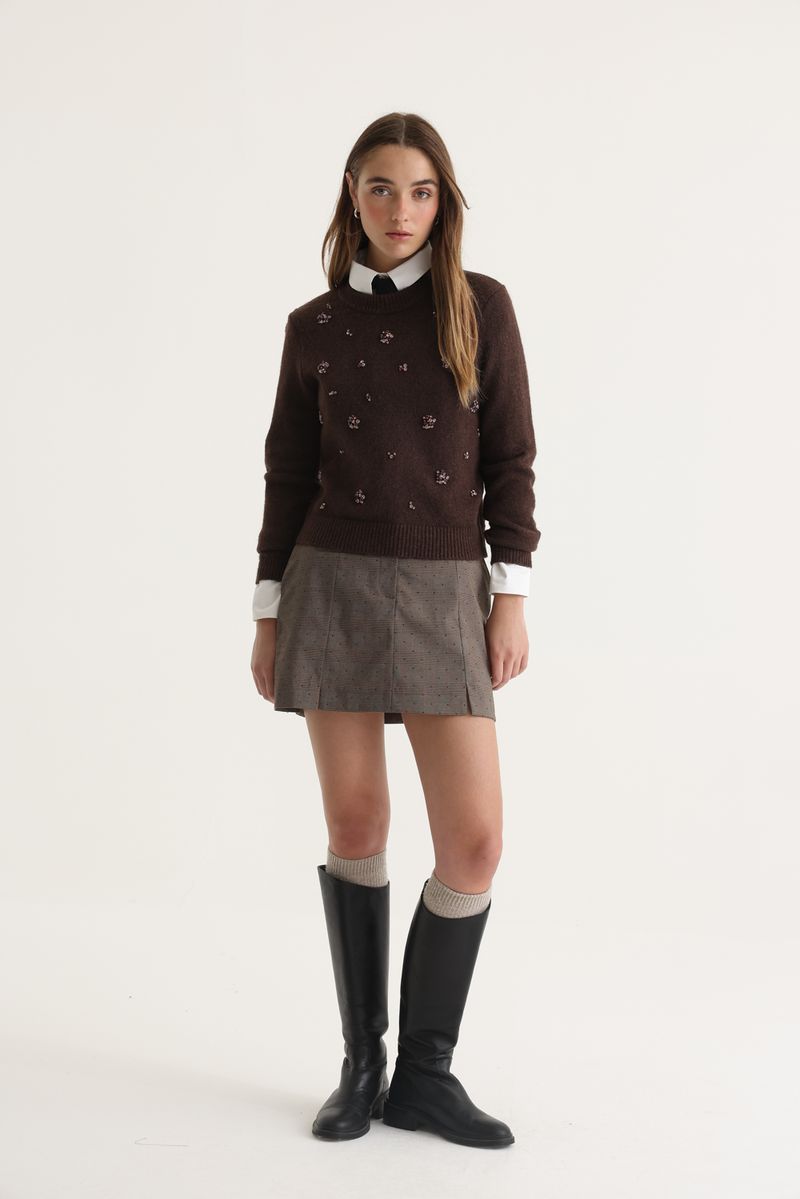 SWEATER EMBELLISHED NEW