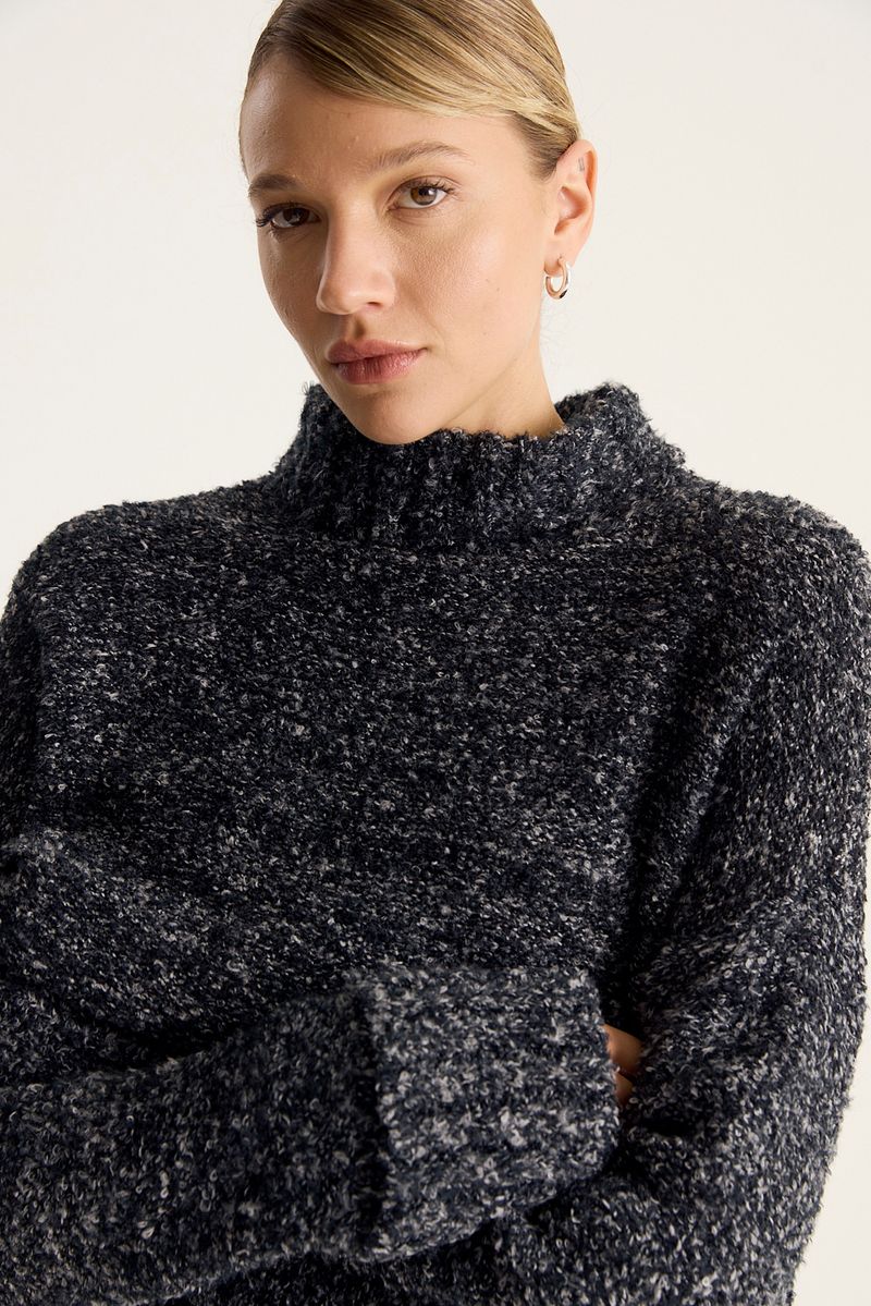SWEATER TURTLE BOUCLE
