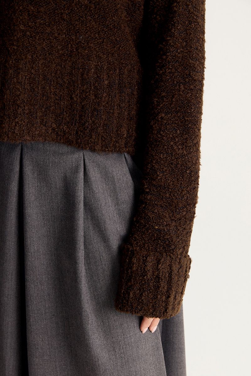 SWEATER TURTLE BOUCLE