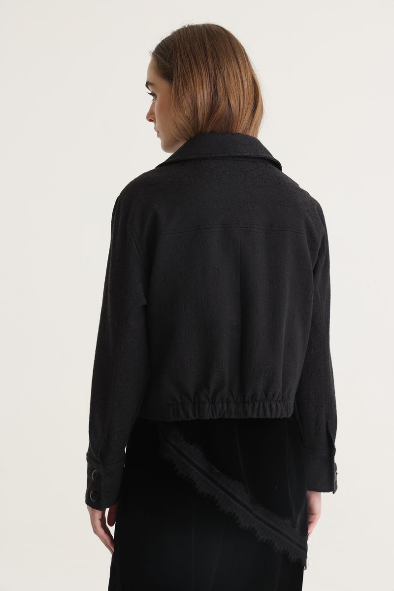 CHAQUETA JACQUARD BLACK