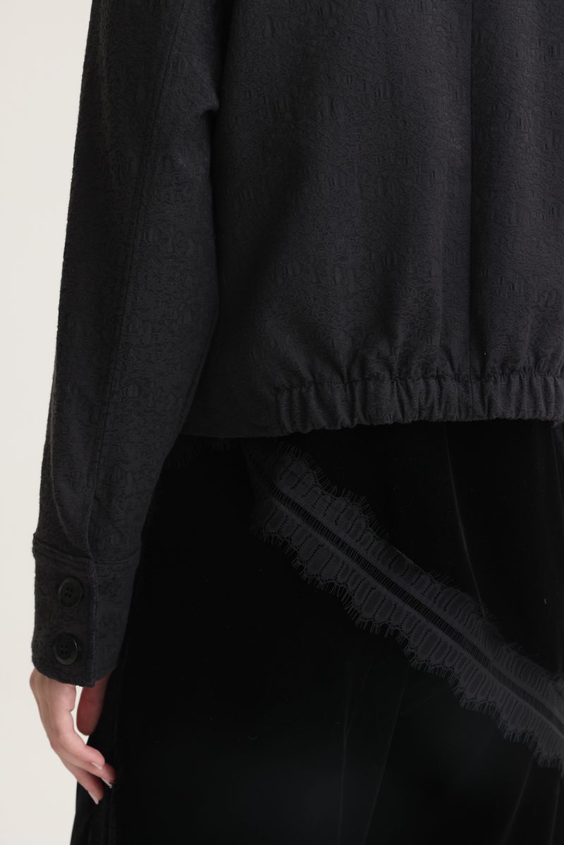 CHAQUETA JACQUARD BLACK