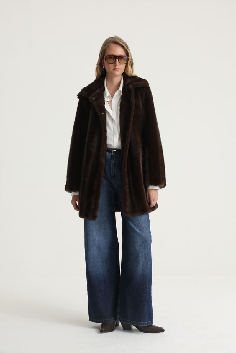 ABRIGO FAUX FUR LONG