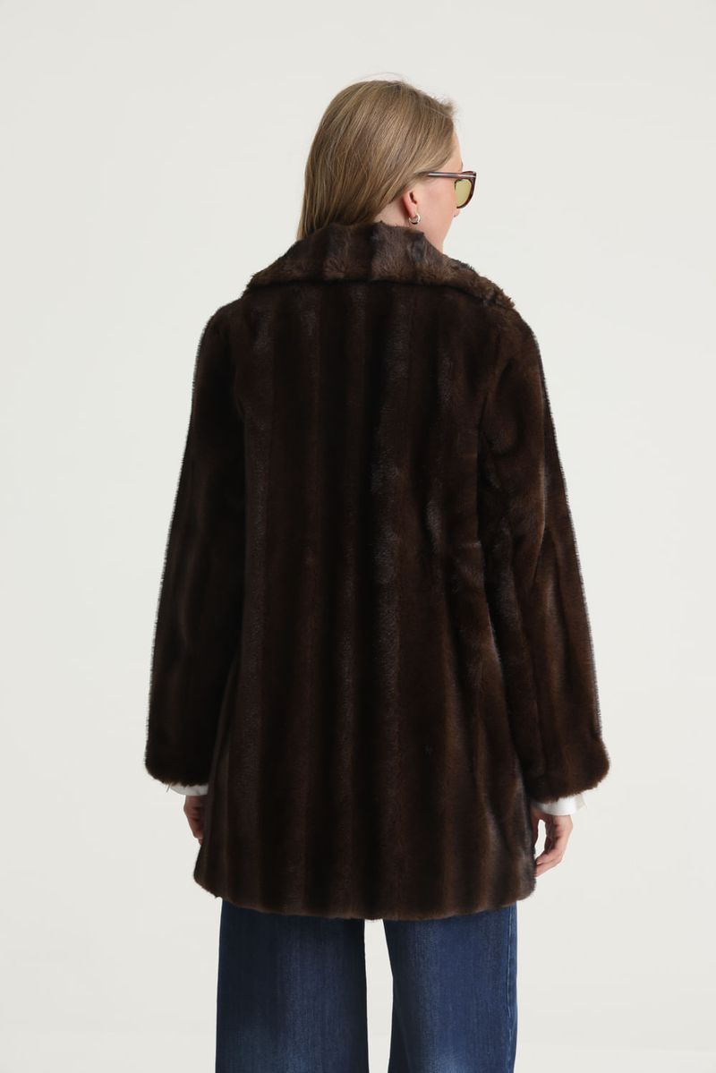 ABRIGO FAUX FUR LONG