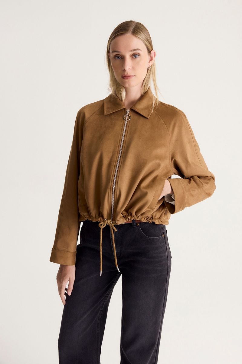 CAMPERA CP BOMBER SUEDE
