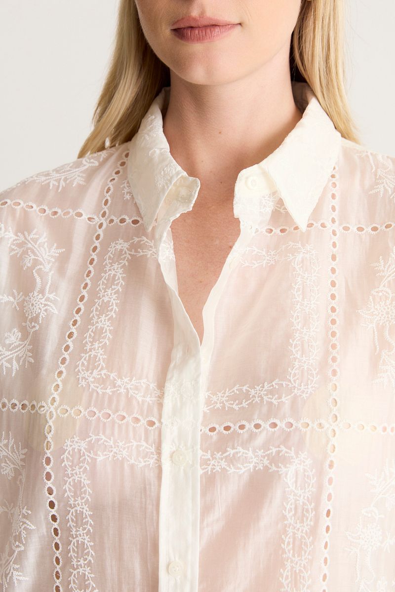 CAMISA SHEER EMBROIDERY