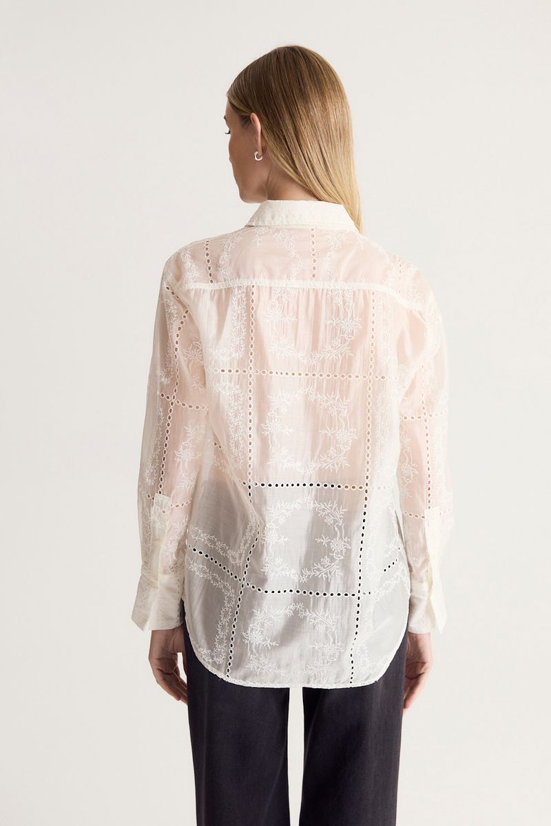 CAMISA SHEER EMBROIDERY