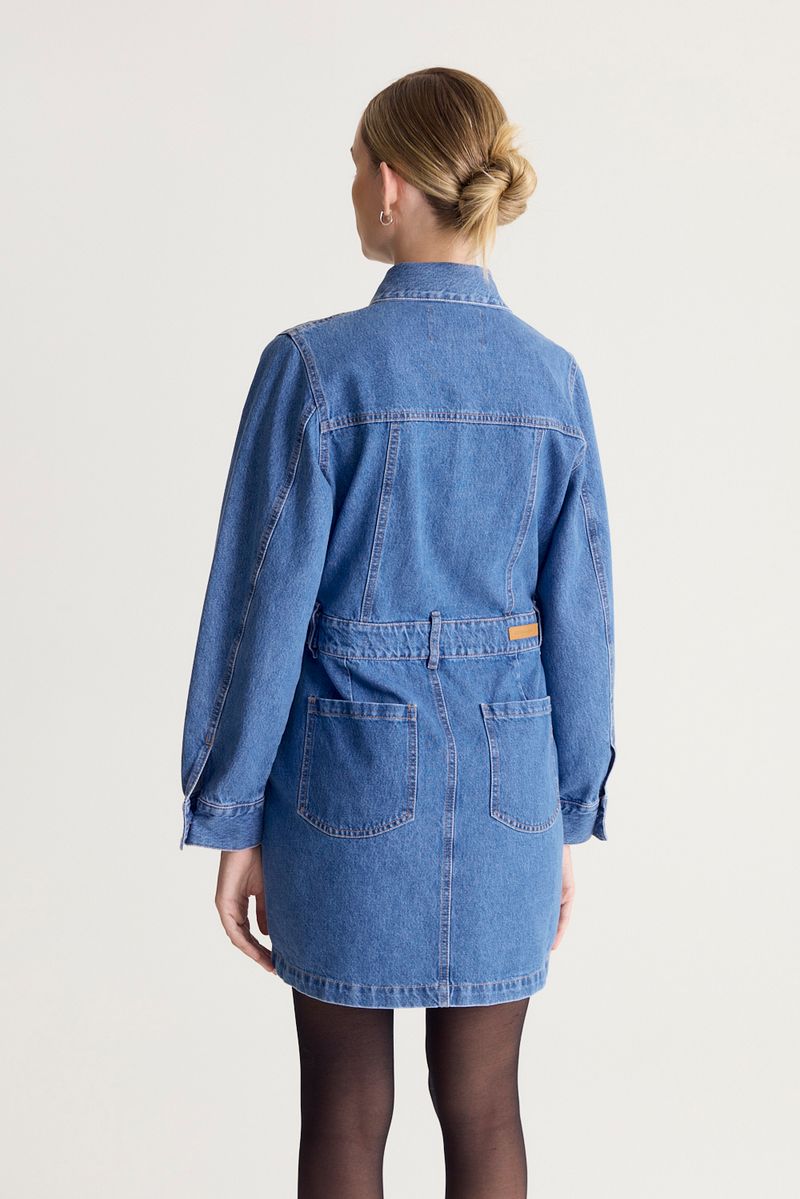VESTIDO ML DENIM