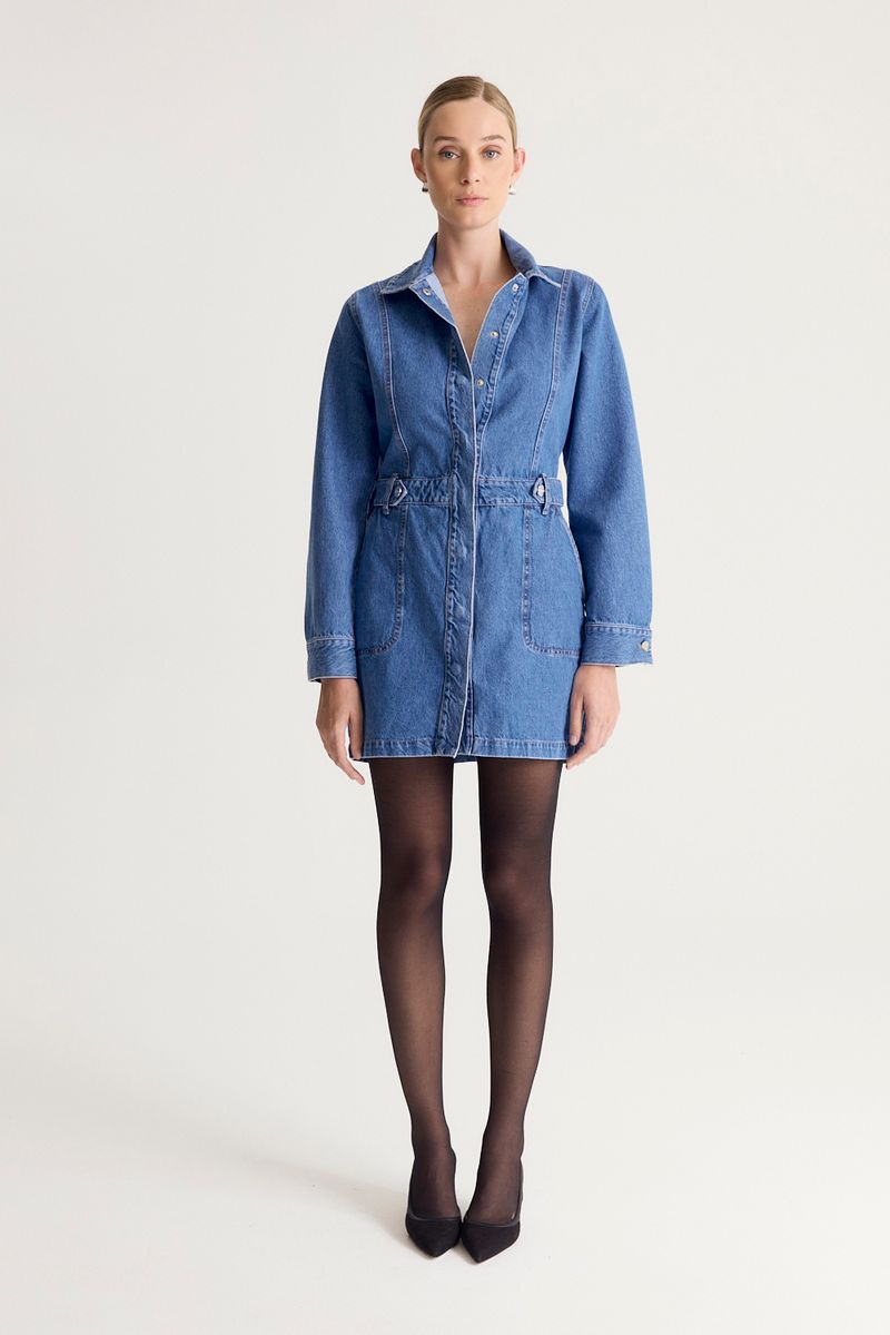 VESTIDO ML DENIM