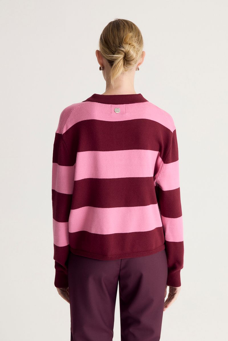 SWEATER STRIPE POLO