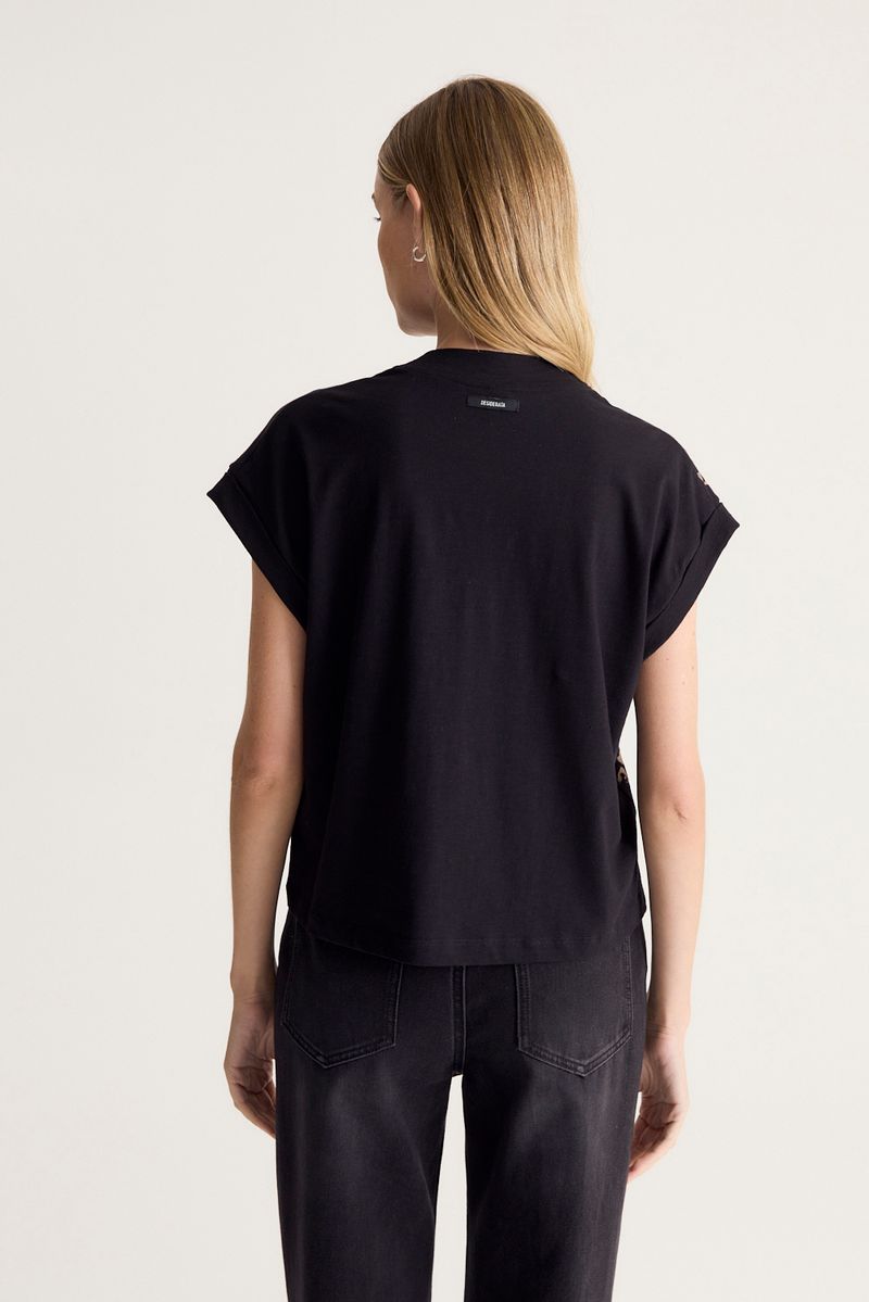 REMERA COTTON PRINT LEOPARD