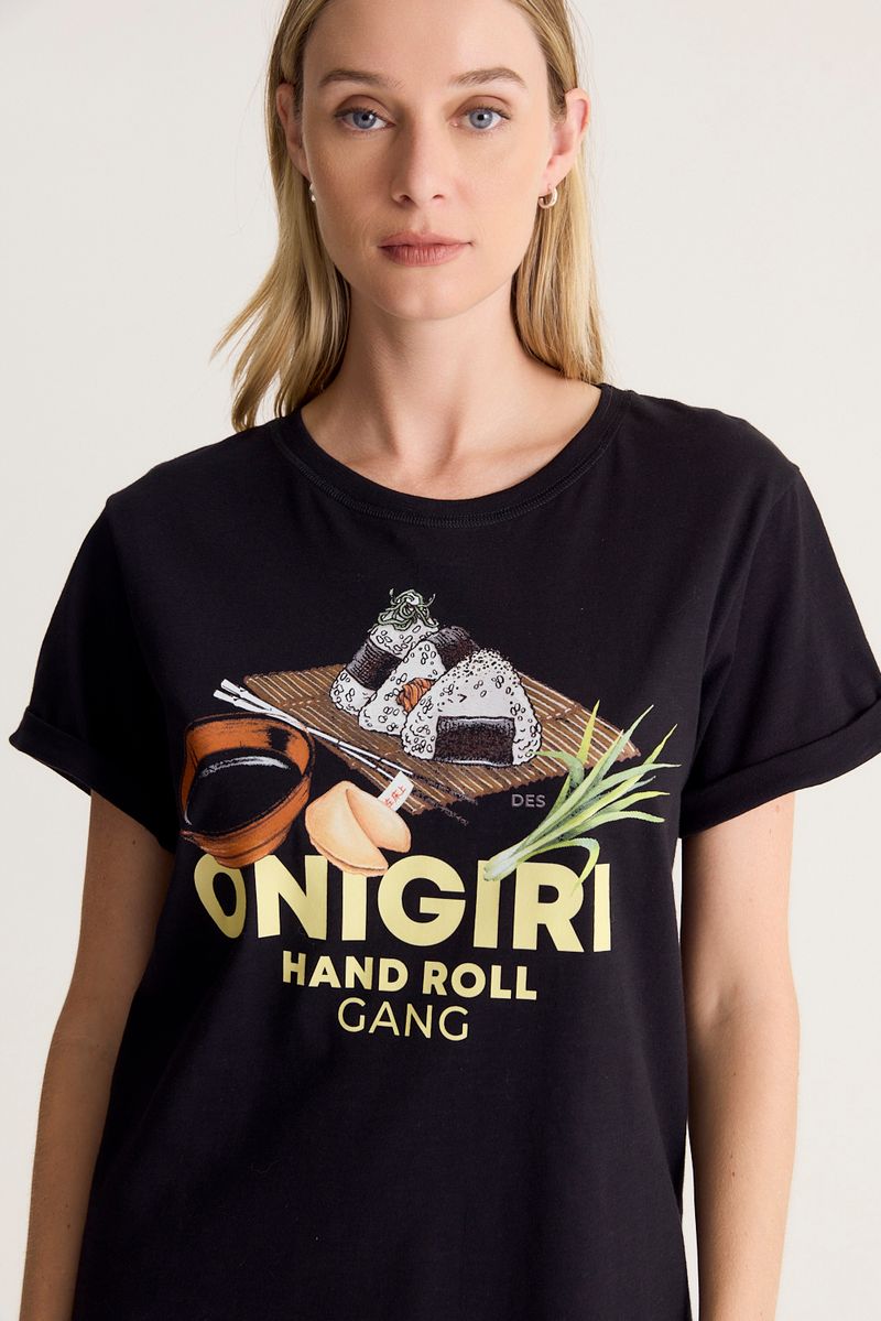 REMERA COTTON PRINT ONIGIRI