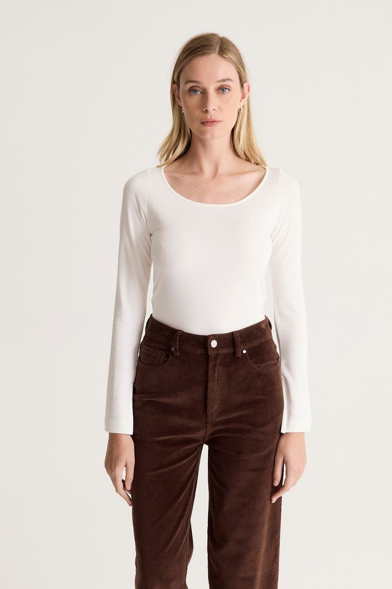 REMERA RIBBED GLOW KIM