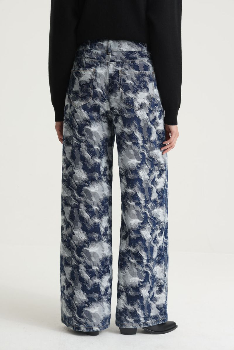 JEAN JACQUARD WIDE LEG