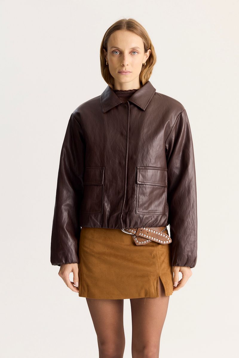 CHAQUETA VEGAN LEATHER