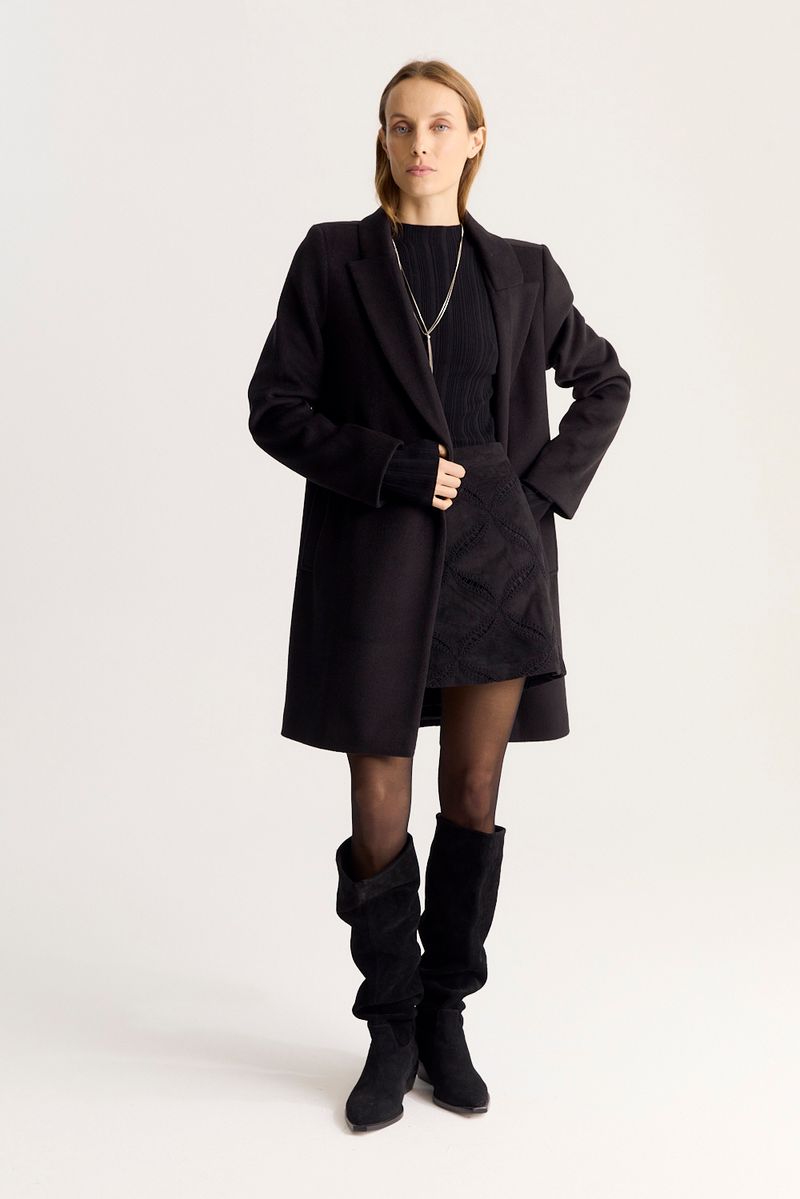 POLLERA EMBROIDERY SUEDE