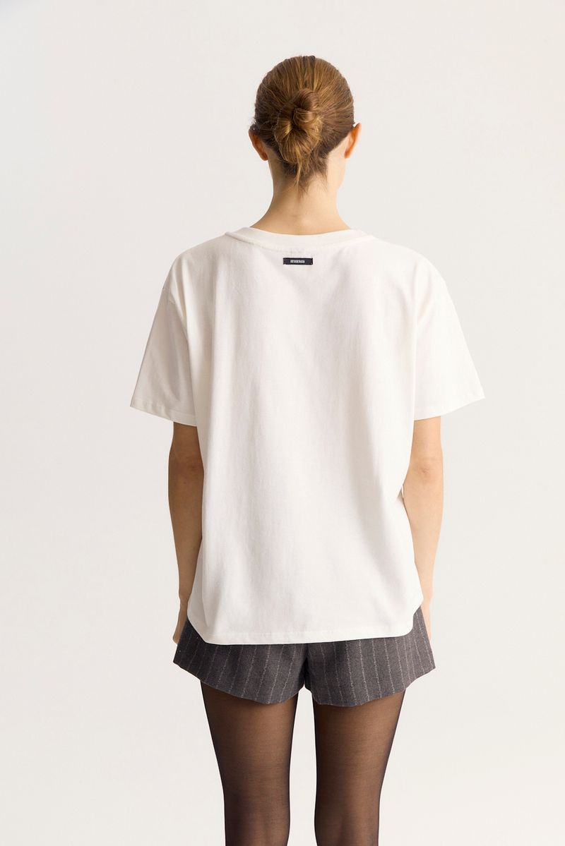 REMERA COTTON PRINT FLOWER