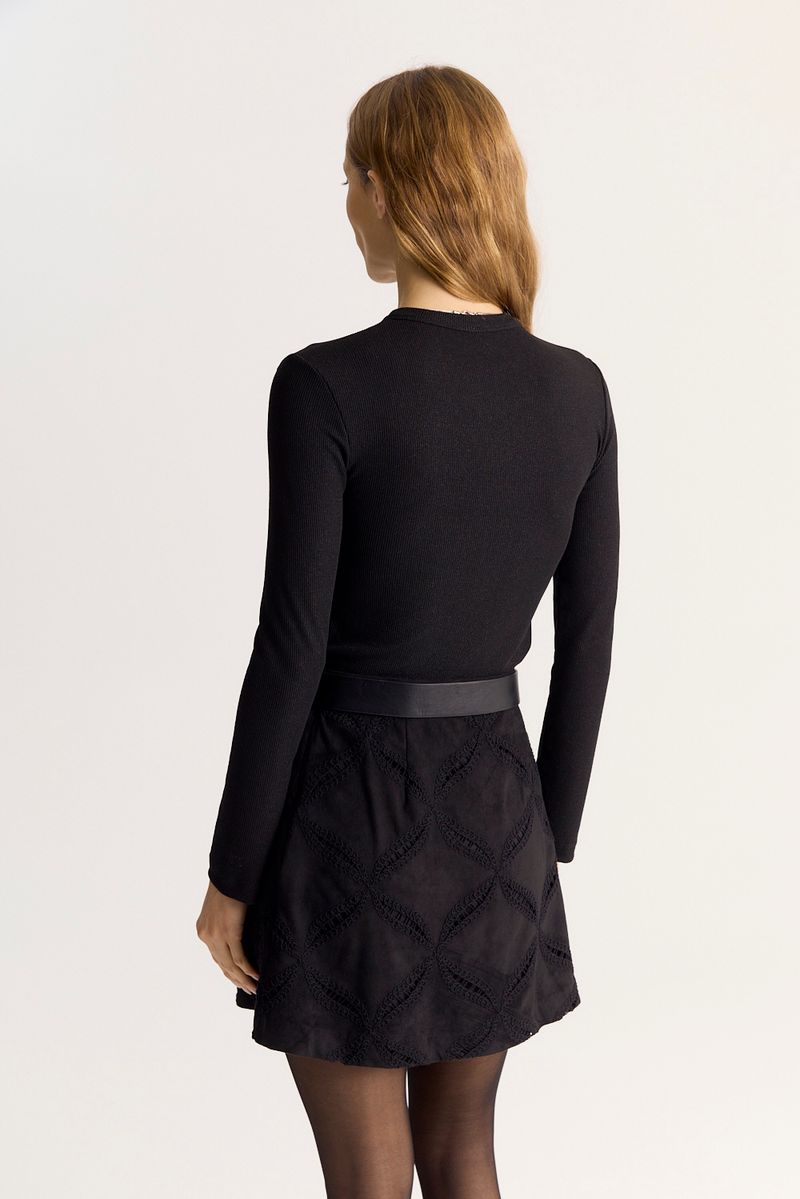 REMERA RIBBED LONG LUREX