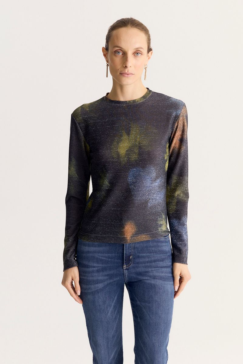 REMERA PRINT LUREX SHADOW