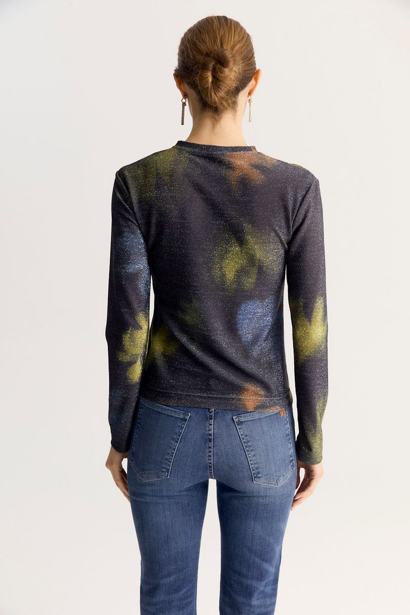 REMERA PRINT LUREX SHADOW