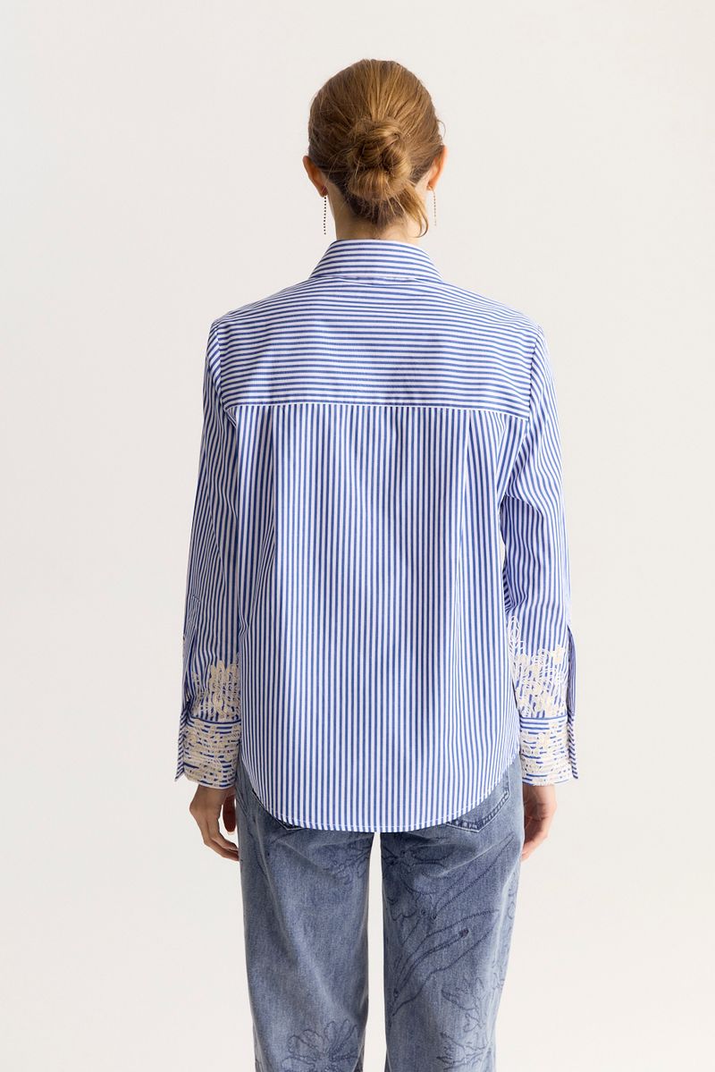 CAMISA STRIPED EMBROIDERY