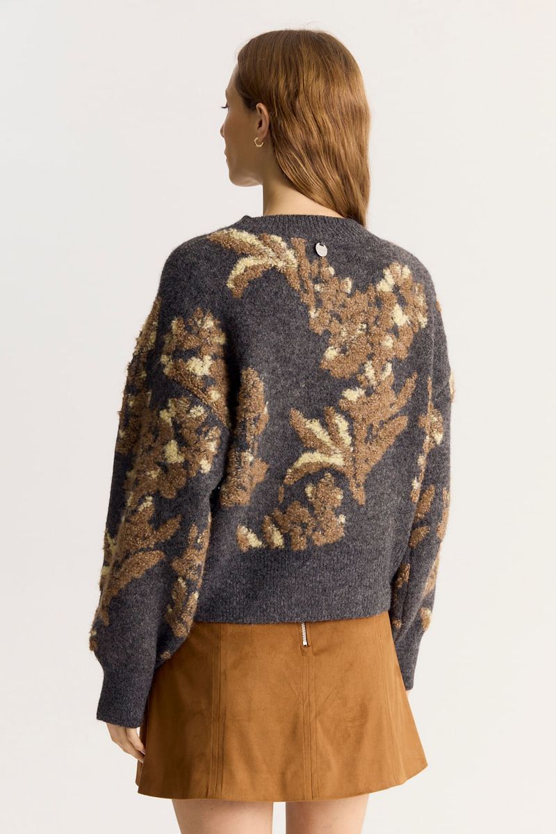 SWEATER JACQUARD FLEUR NEW