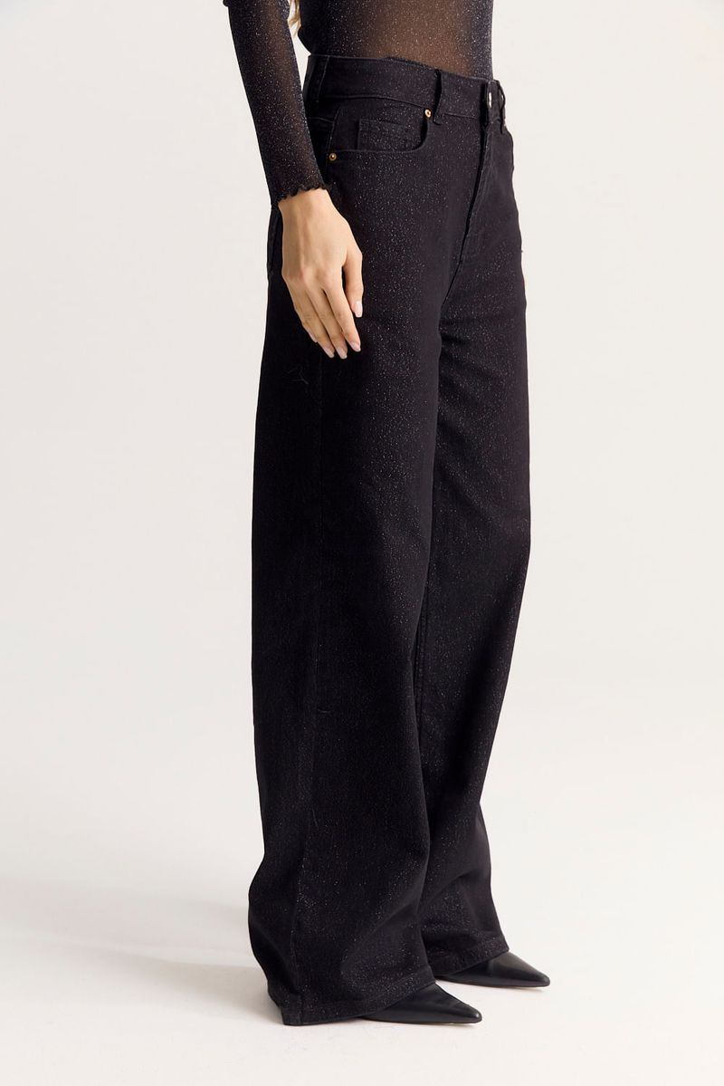 JEAN GLITTER WIDE LEG