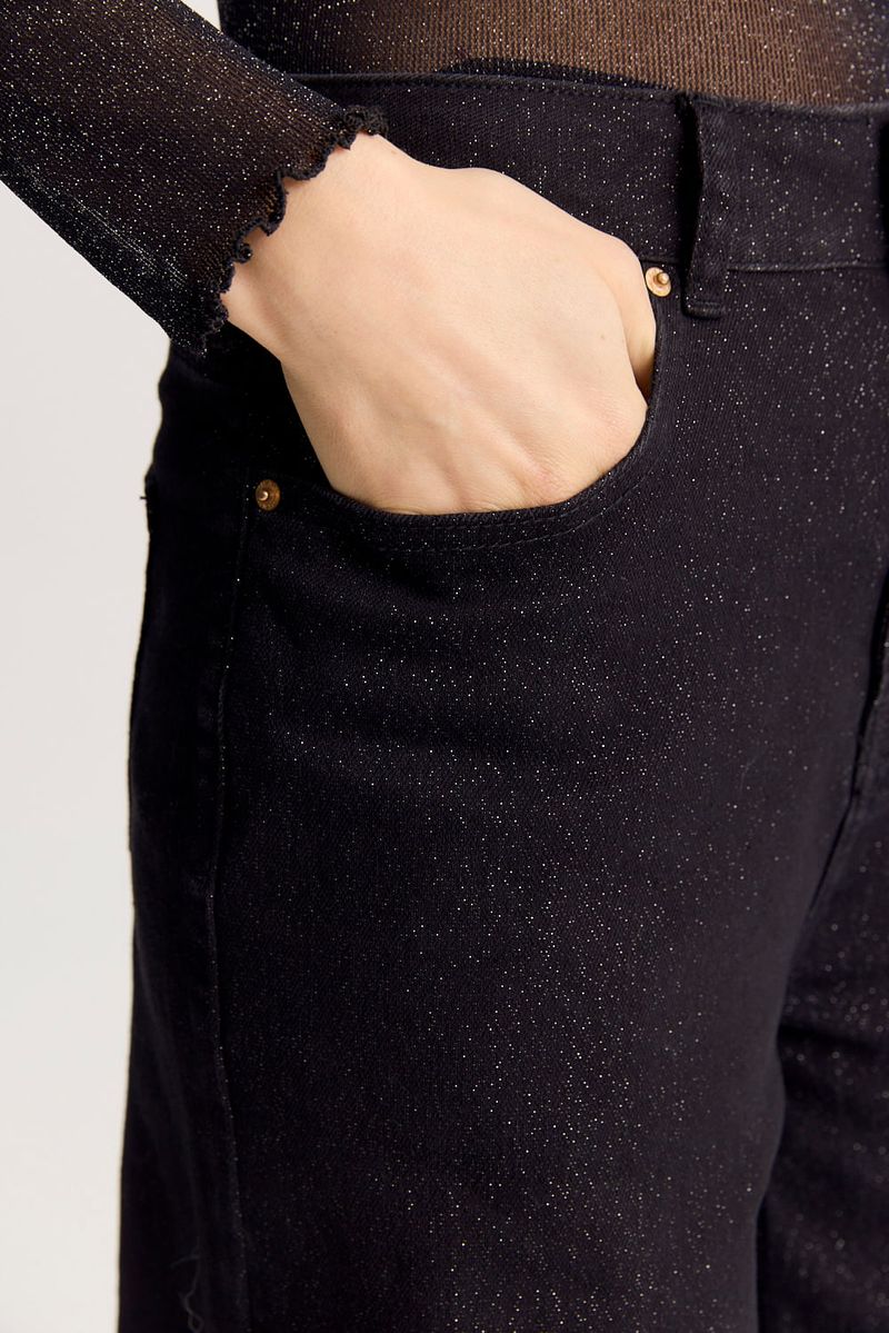 JEAN GLITTER WIDE LEG