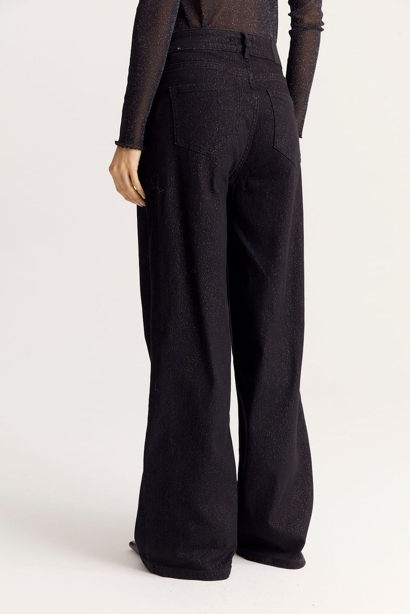 JEAN GLITTER WIDE LEG