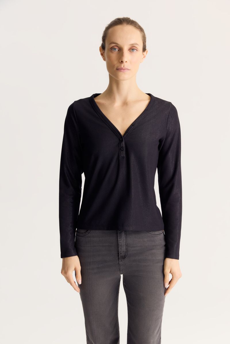 REMERA RIBBED GLOW BEE