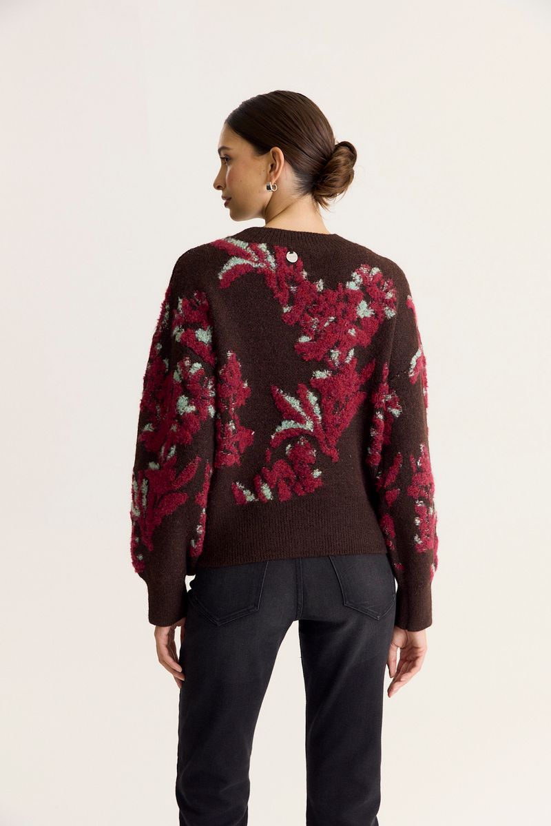 SWEATER JACQUARD FLEUR NEW