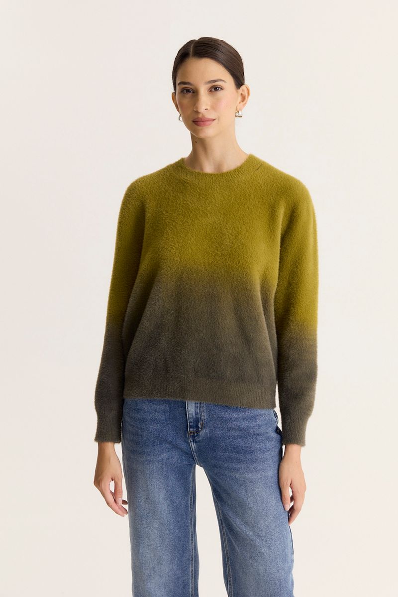 SWEATER ERODED FUR