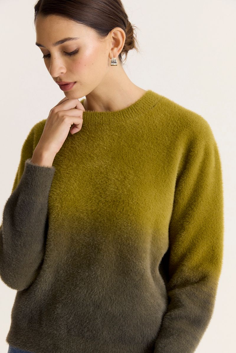 SWEATER ERODED FUR