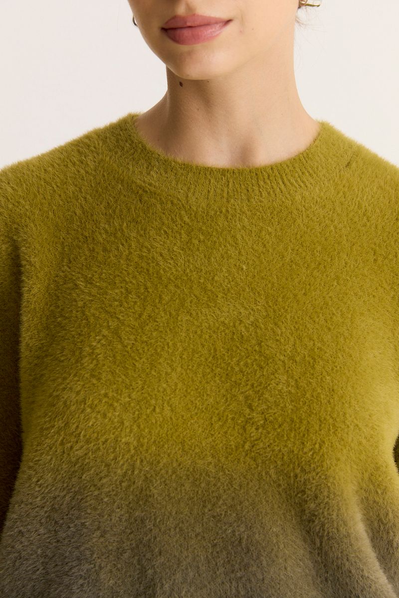 SWEATER ERODED FUR