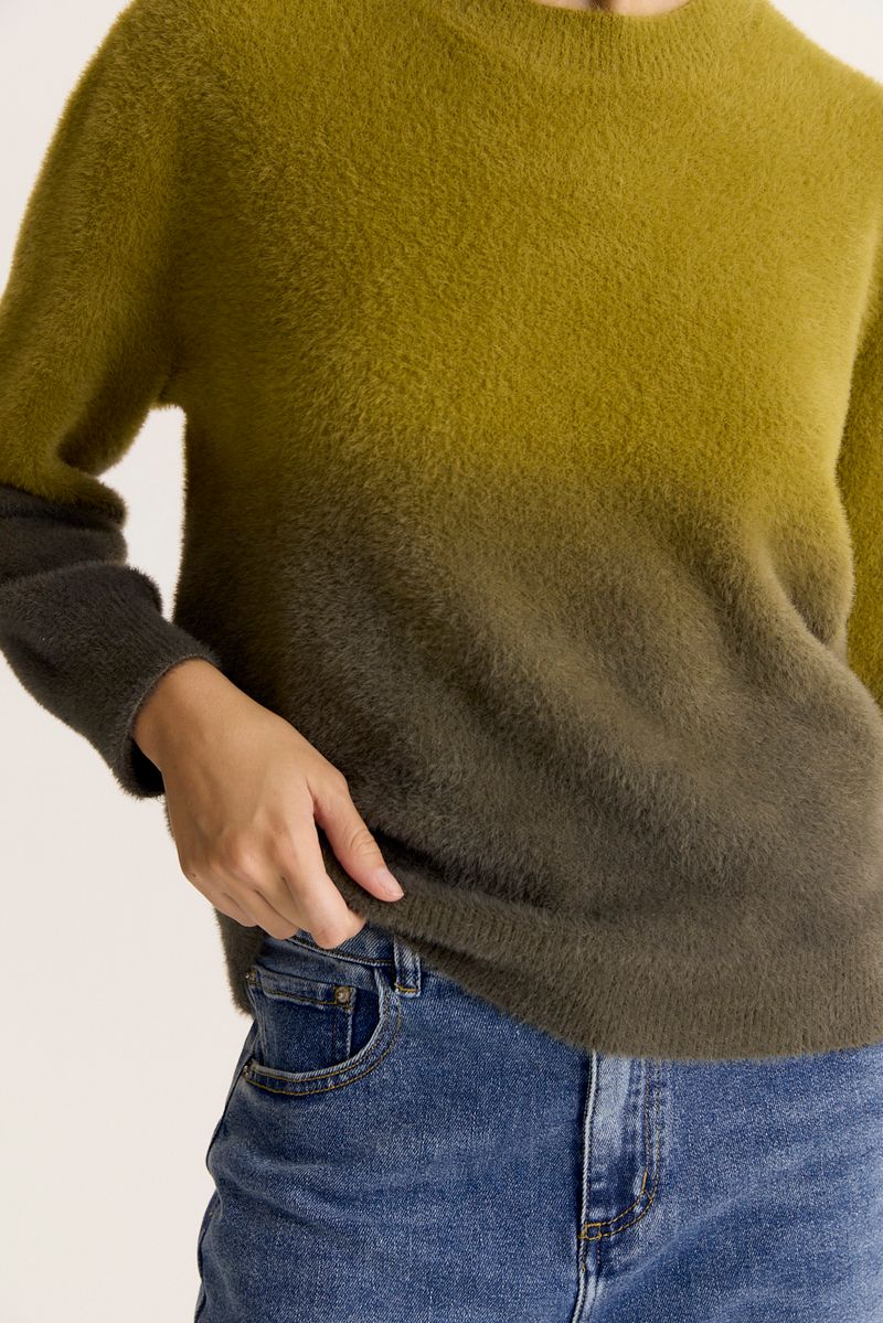 SWEATER ERODED FUR