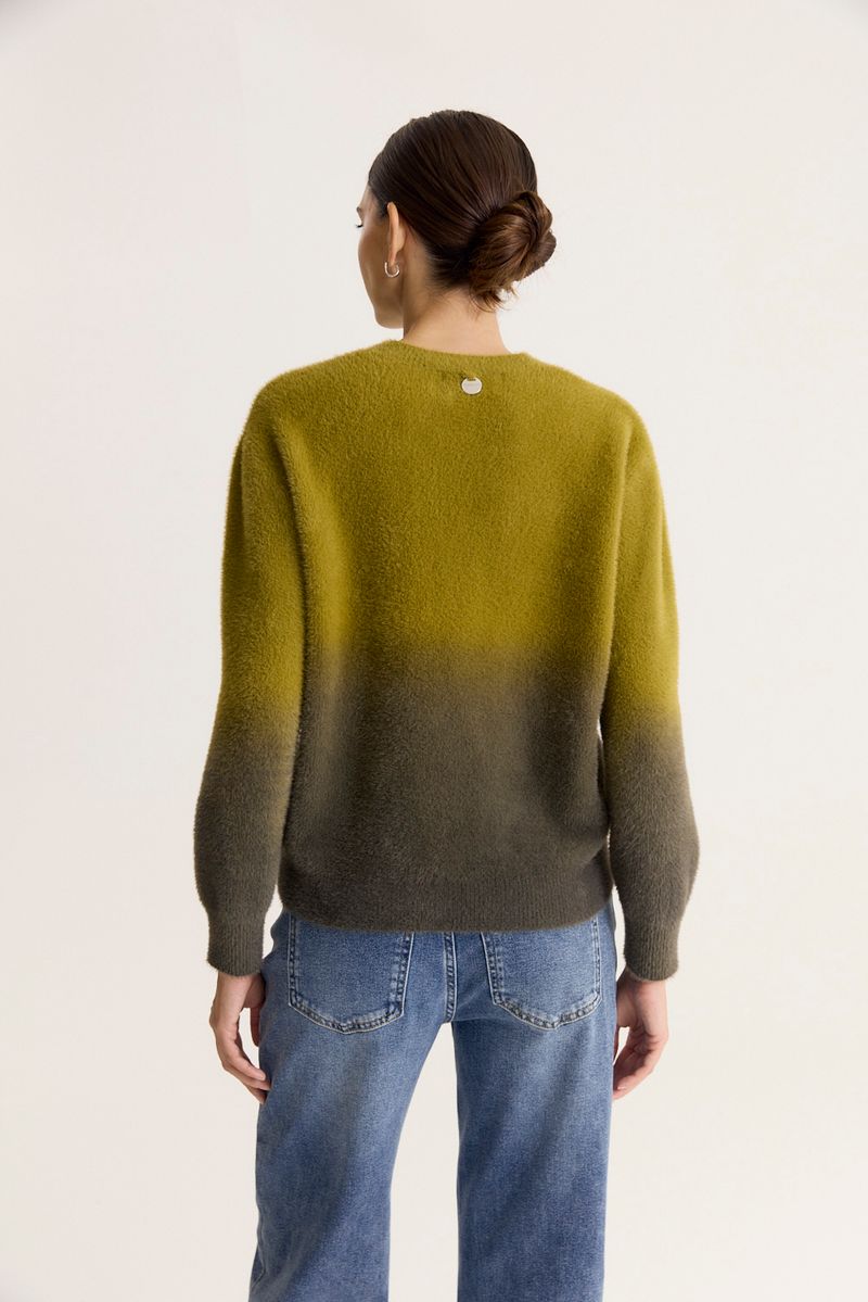 SWEATER ERODED FUR
