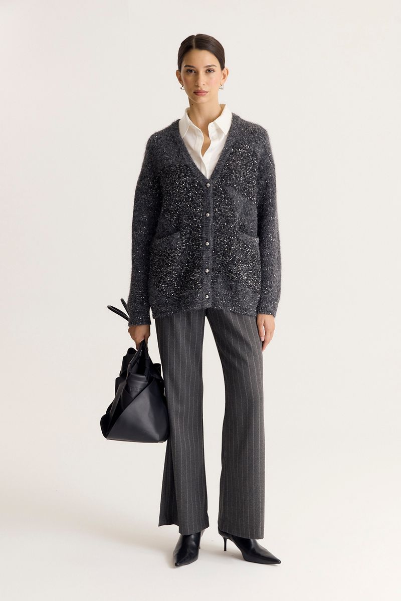 CARDIGAN LONG SHINE