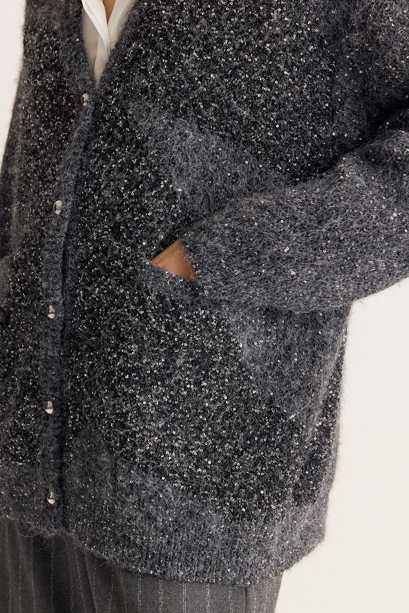 CARDIGAN LONG SHINE
